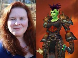 Colleen Lachowicz and her World of Warcraft Orc