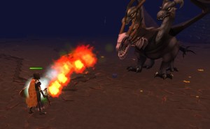 The Fiery Breath of Runescape's King Black Dragon