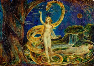 Eve Tempted by the Serpent, by William Blake