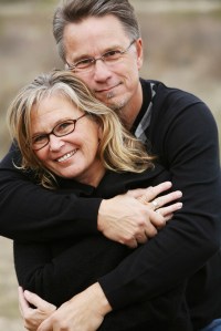 A happy middle-aged couple