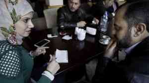 Razan Shalab Al-Sham meets with local Syrian councils in Gaziantep, Turkey - NPR photo