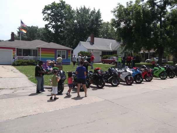 People Enjoying Jayden Sink's Lemonade Stand for Peace