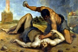 Cain Slaying Abel, by Jacopo Palma, 1590