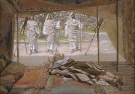 Abraham and the Three Angels, c. 1896-1902, by James Jacques Joseph Tissot