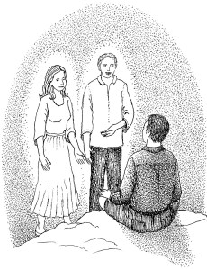 Rising from Death, from Death and Rebirth, by Lee Woofenden (copyrighted image)