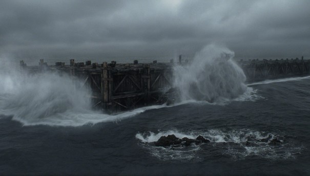 Noah's Ark at sea, from the 2014 Darren Aronofsky film