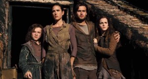 Japeth, Naamah, Shem, and Ila, from the 2014 Darren Aronofsky movie Noah