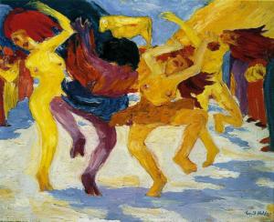Dance Around the Golden Calf, by Emil Nolde