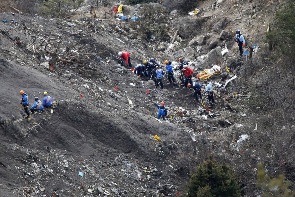 Germanwings flight 9525 crash site from the crash on March 24, 2015