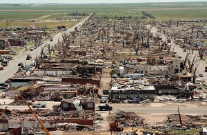 Greensburg, Kansas after the tornado of May 4, 2007