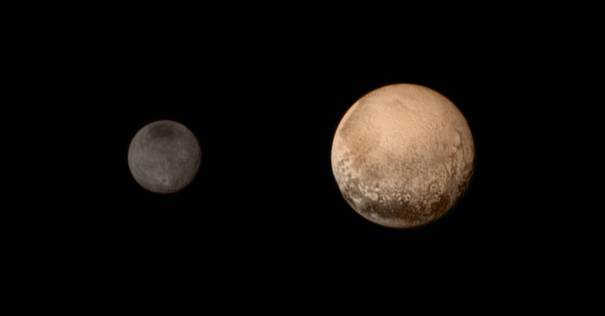 Pluto and Charon - NASA New Horizons photo