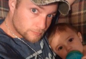 Jefferson Heavner and his infant son