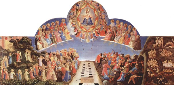 Jesus separating people at the Last Judgement, by Fra Angelico, 1432-1435