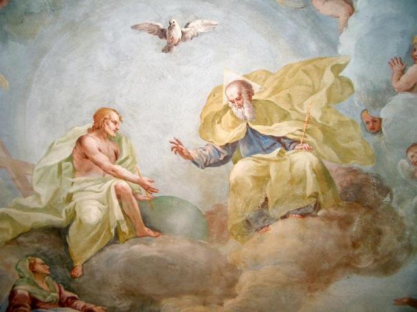 Holy Trinity, fresco by Luca Rossetti da Orta, 1738-39