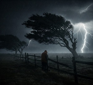 A dark and stormy night